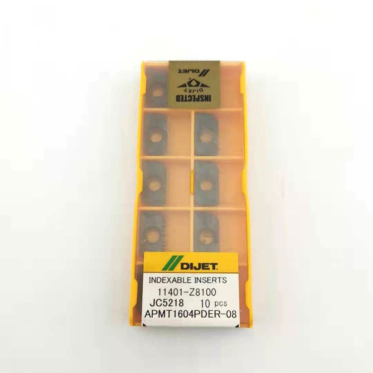 Japan made Dijet APMT inserts milling carbide inserts APMT1604PDER-08 JC5218 - 1