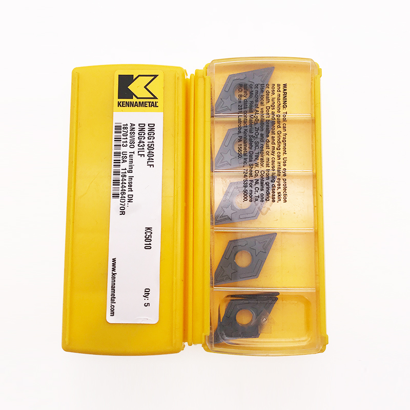 Kennametal metal working tools carbide inserts DNGG150404-LF KC5010 - 1