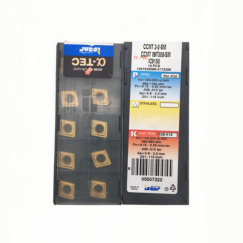 100% Original Iscar internal carbide turning inserts CCMT09T308-SM IC9150 - 1