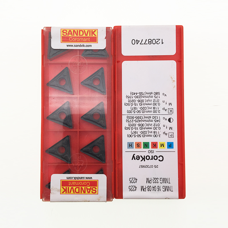 SANDVIK metal cutting tools tungsten carbide inserts TNMG160408-PM 4225 - 1