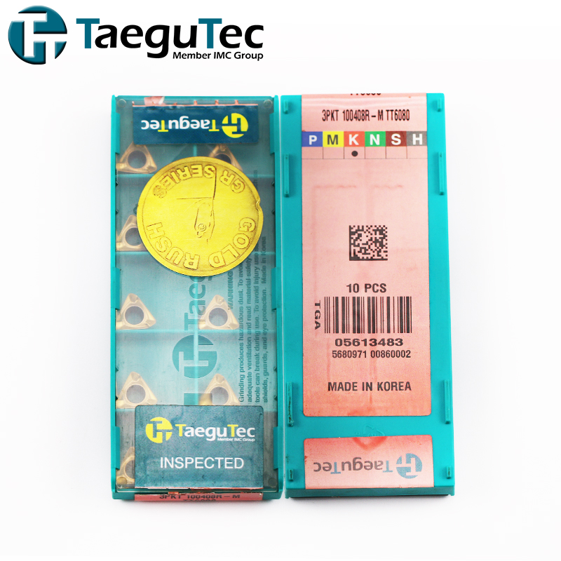 Taegutec Cutting Tools Milling Insert 3PKT100408R-M  TT6080 - 1