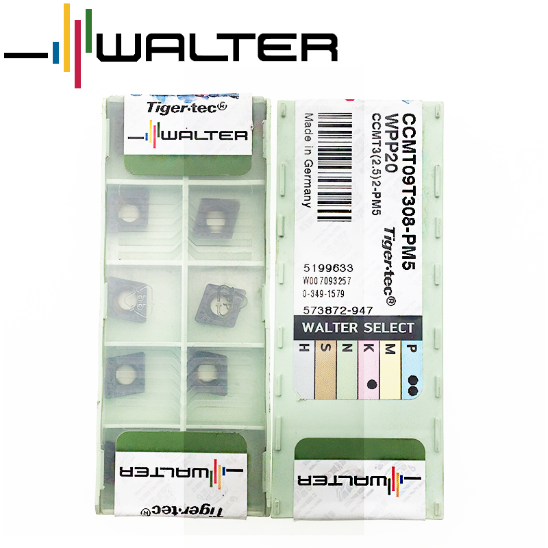 Walter Lathe carbide turning inserts CCMT09T308-PM5 WPP20 - 1