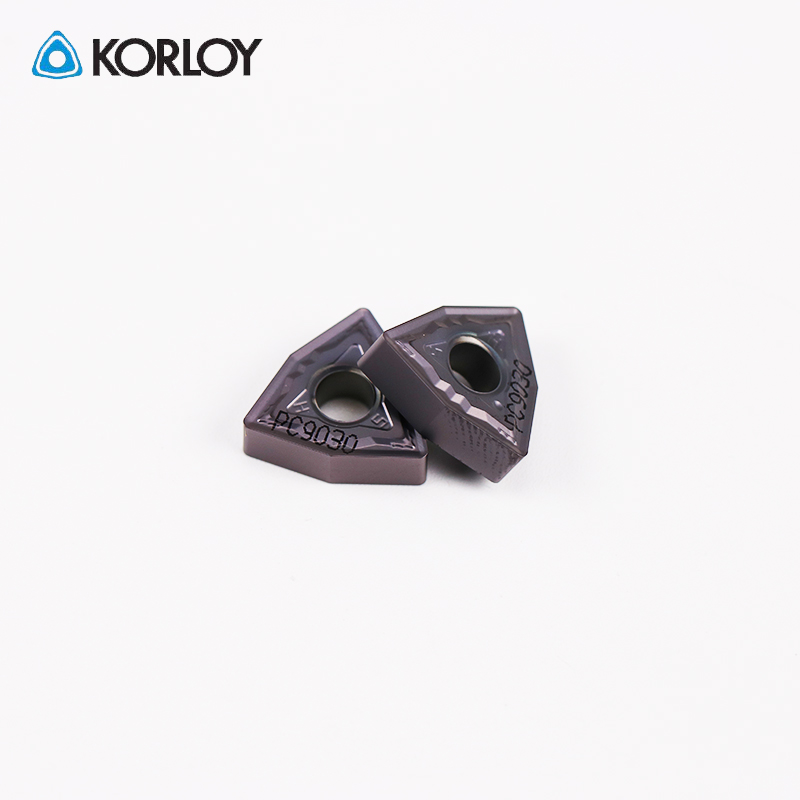 Original Korloy carbide cutting tips  for stainless steel processing WNMG080408-HS PC9030