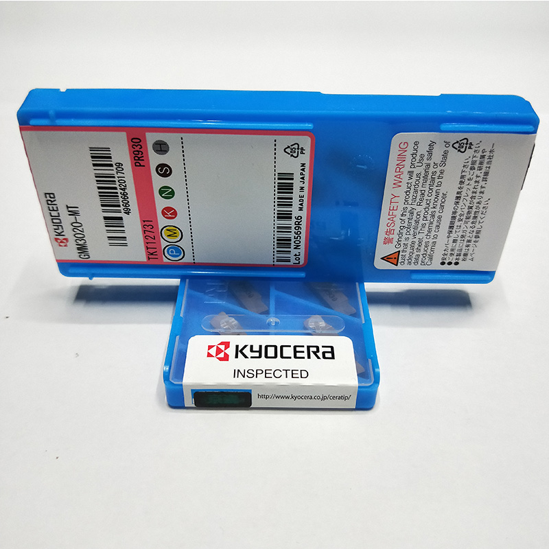 Kyocera brand grooving carbide insert GMM3020-MT PR930 with high cutting speed