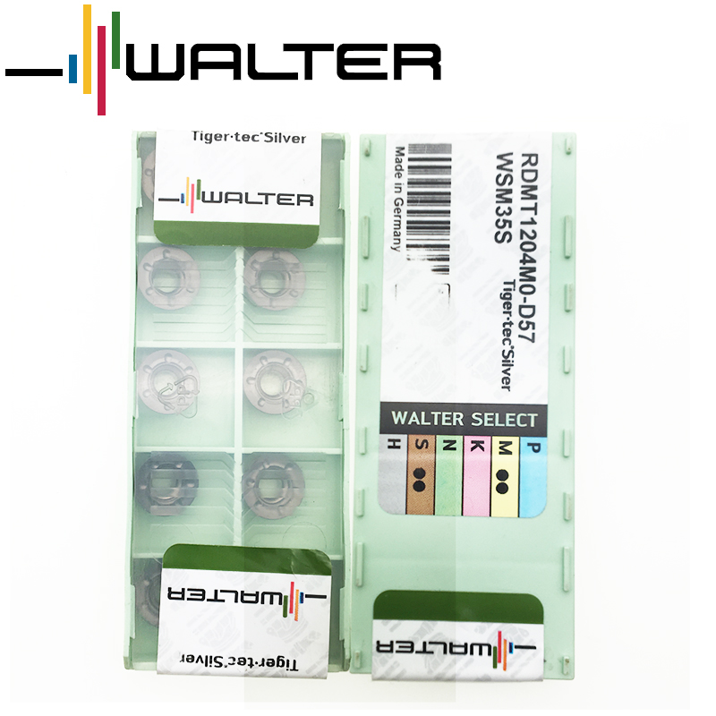 Quality Assurance Walter milling carbide inserts for lathe RDMT1204M0-D57 WSM35S