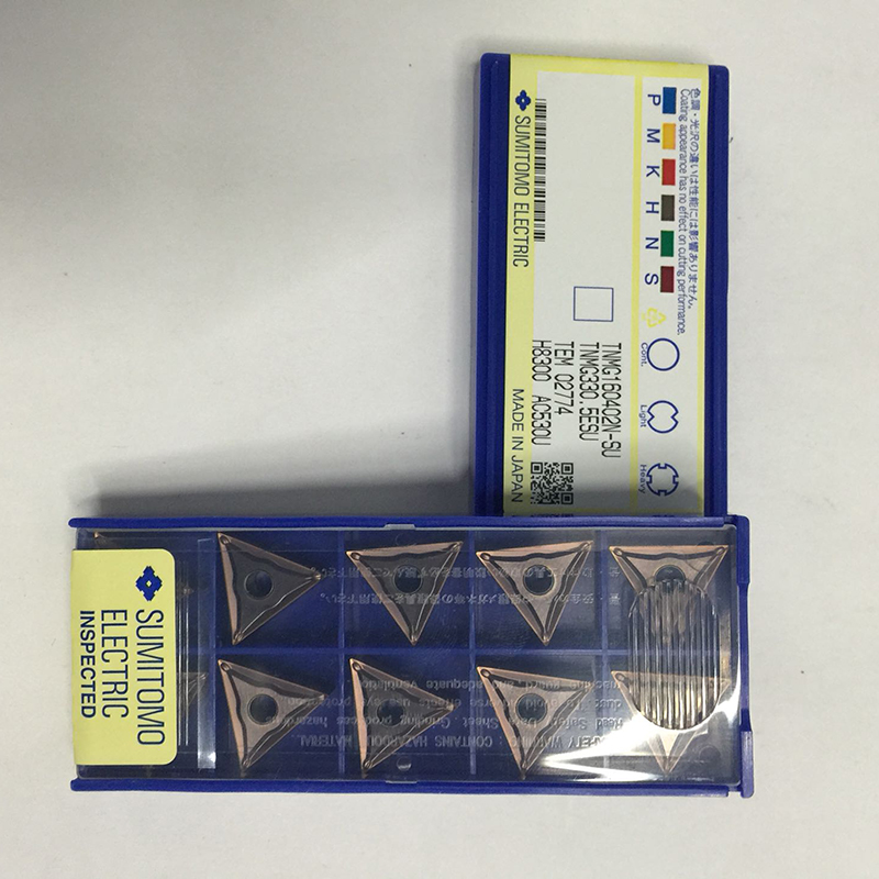Triangle Coating Tungsten Carbide Inserts Sumitomo TNMG160408N-EX AC630M