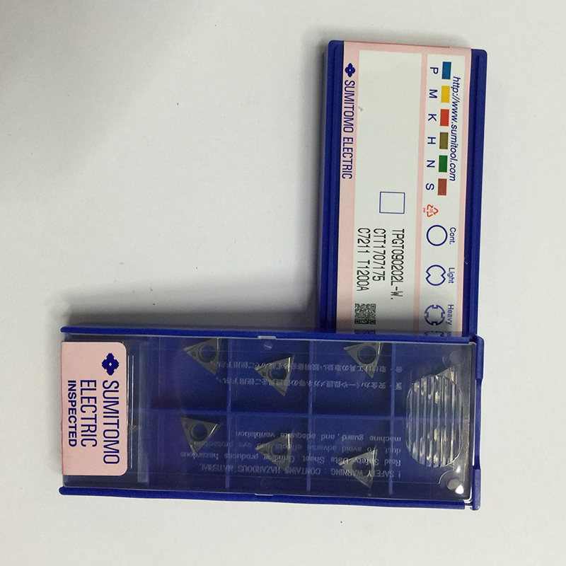 Sumitomo turning inserts cemented carbide TPGT090202L-W T1200A